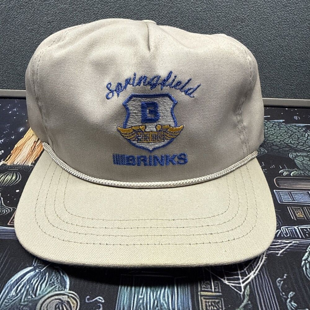 BRINKS SECURITY Vintage Hat - Rare Armored Truck Driver Trucker Mesh Cap